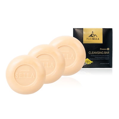 Qoo10] PLUS SELLA セラプレミアムクレンジングバー3個セット : スキンケア