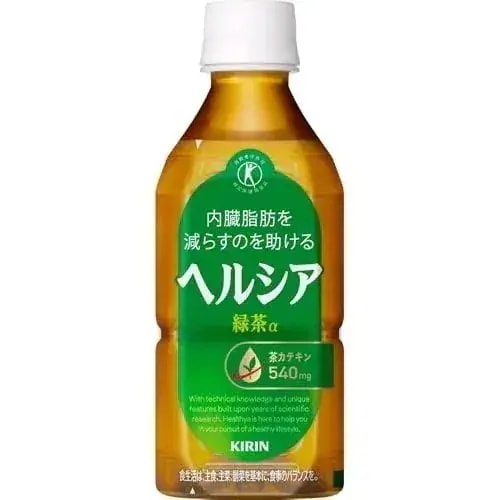 [特保] キリン ヘルシア 緑茶 短角 350ml 24本 ペットボトル お茶 無糖 内臓脂肪を減らすのを助ける