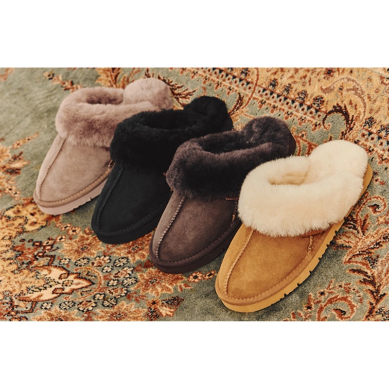 FOLDER LABEL / SHEARING SLIPPERS 4color / 毛スリッパ