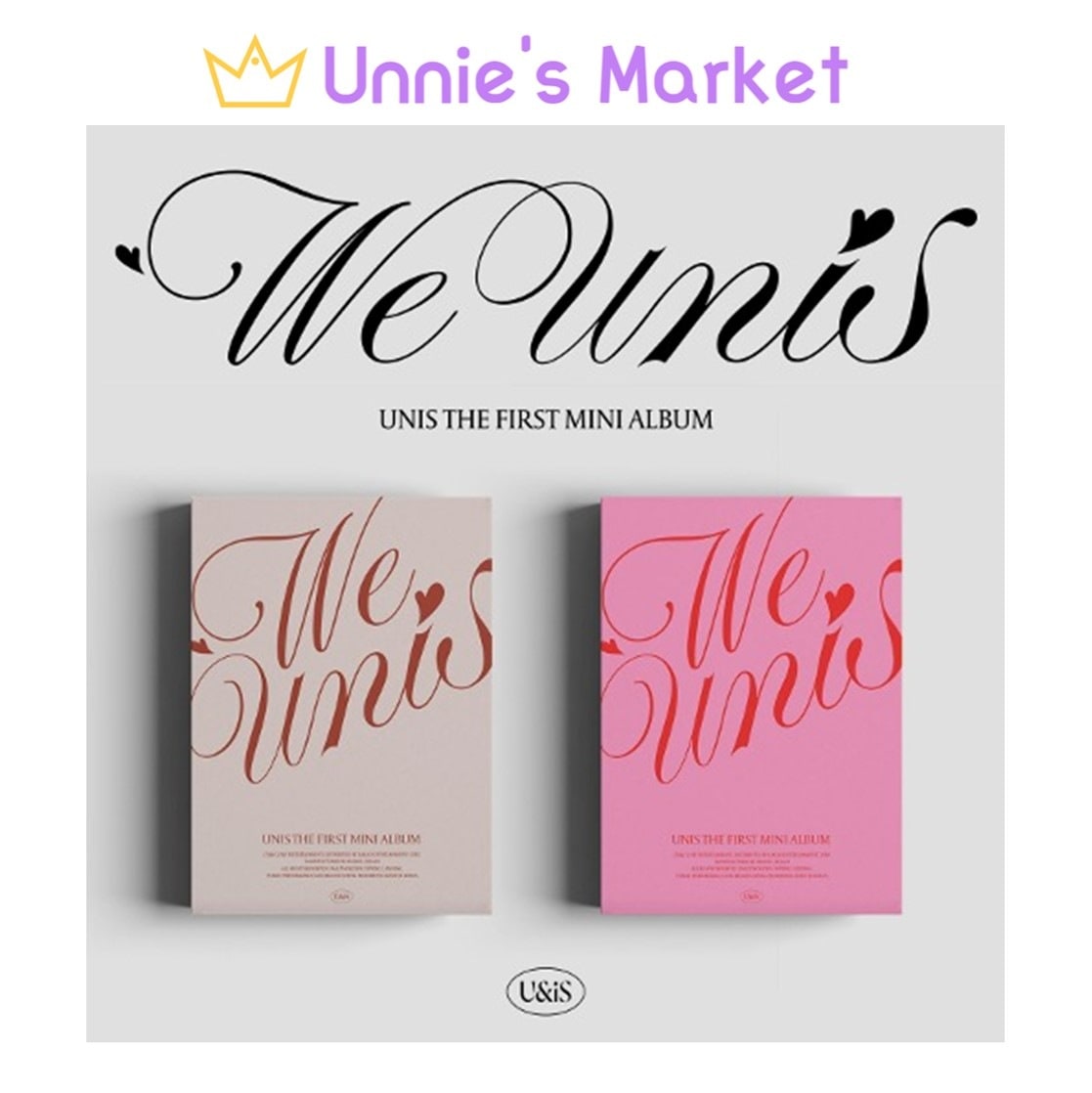 [SET] UNIS WE UNIS The 1st Mini Album(START ver.STORY ver.) + Free Photocard(fan-made) 1EA
