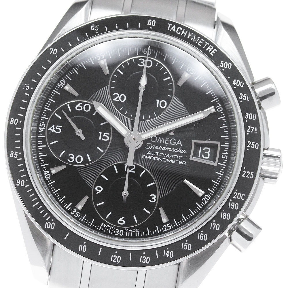 オメガ OMEGA 3210.50 スピードマスター デイト クロノグラフ 自動巻き メンズ 保証書付き_847305【中古】
