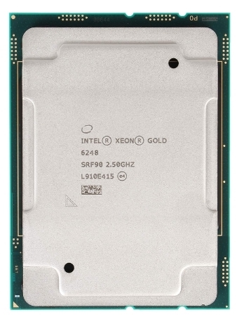 Intel Xeon Gold 6248 SRF90 20C 2.5GHz 3.2/3.9GHz 27.5MB 150W LGA3647 DDR4-2933CPU