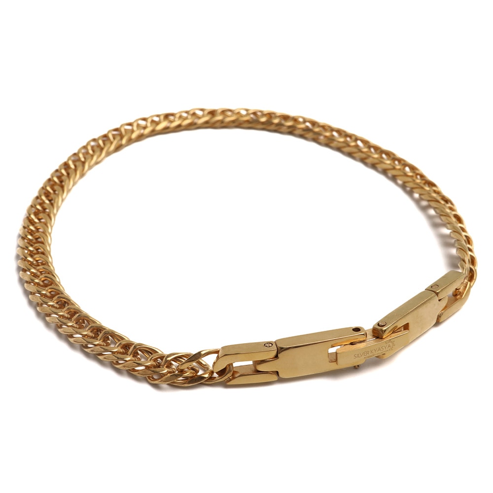 純チタン製 ダブル喜平ブレスレット [b907-5mm-g]