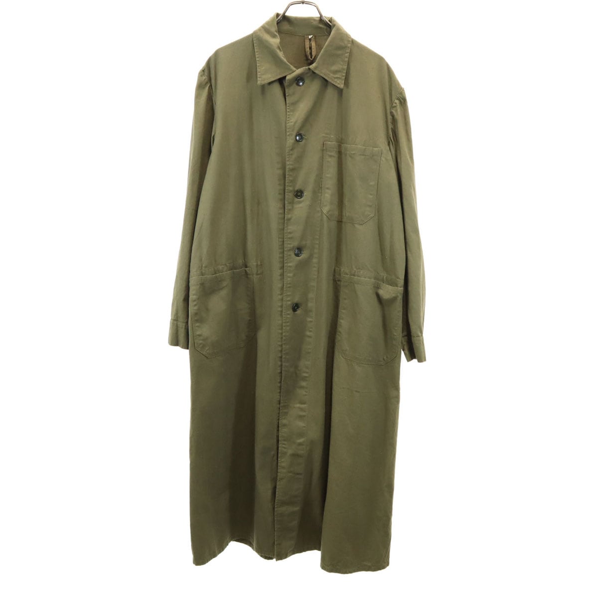 Czech Army チェコスロバキア軍 50s ヴィンテージ ワーク ステンカラーコート 3 カーキ ミリタリー メンズ 古着