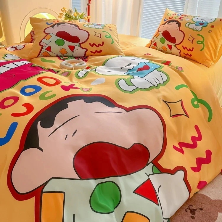 自社生產の漫画少女の心洗い 4点セットアイスシルク寮3点セット