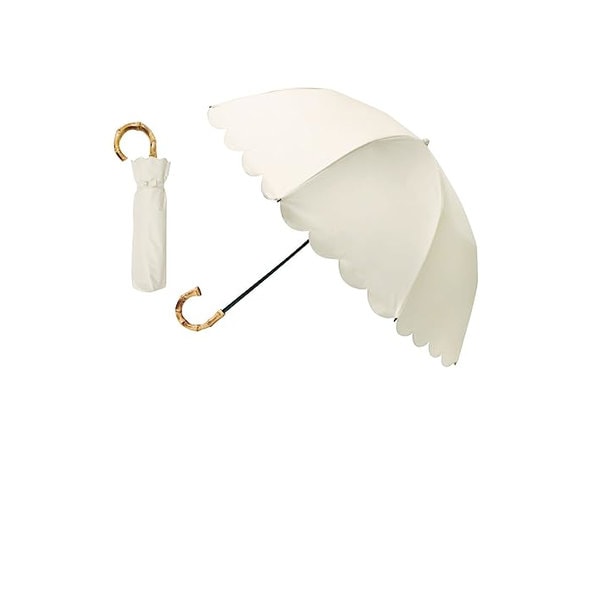 ピンクトリック(pink trick) 日傘 折りたたみ 完全遮光 晴雨兼用 2段 50cm かわいい レディース スカラップ 5,099円