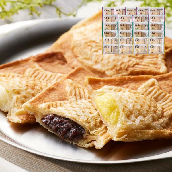 北海道 十勝クロワッサン鯛焼き3種セット（十勝つぶあん90g×9十勝ミルク90ｇ×8十勝カスタード90ｇ×8） / 詰め合わせ 洋菓子