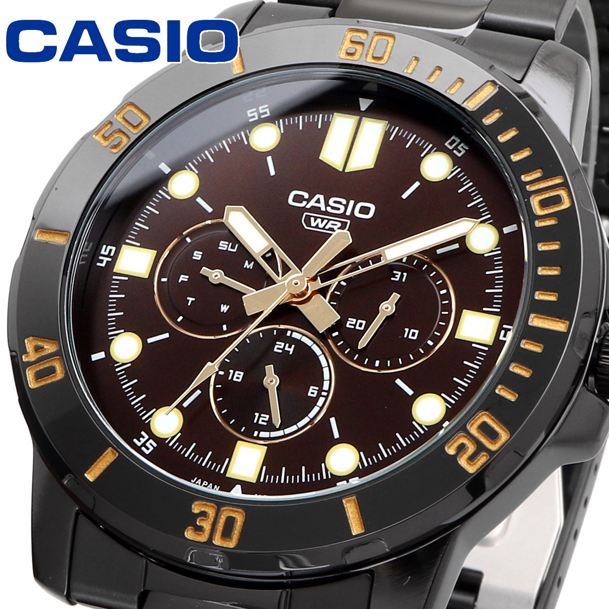 高速配送 BOX付 CASIO [並行品] MTP-VD300B-5E メンズ マルチ