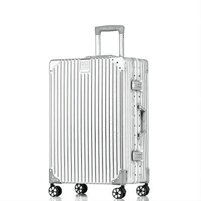 スーツケース アルミフレーム キャリー 　5泊6日 60L　シルバー スーツケース アルミフレーム キャリー 5泊6日 60L シルバー スーツ