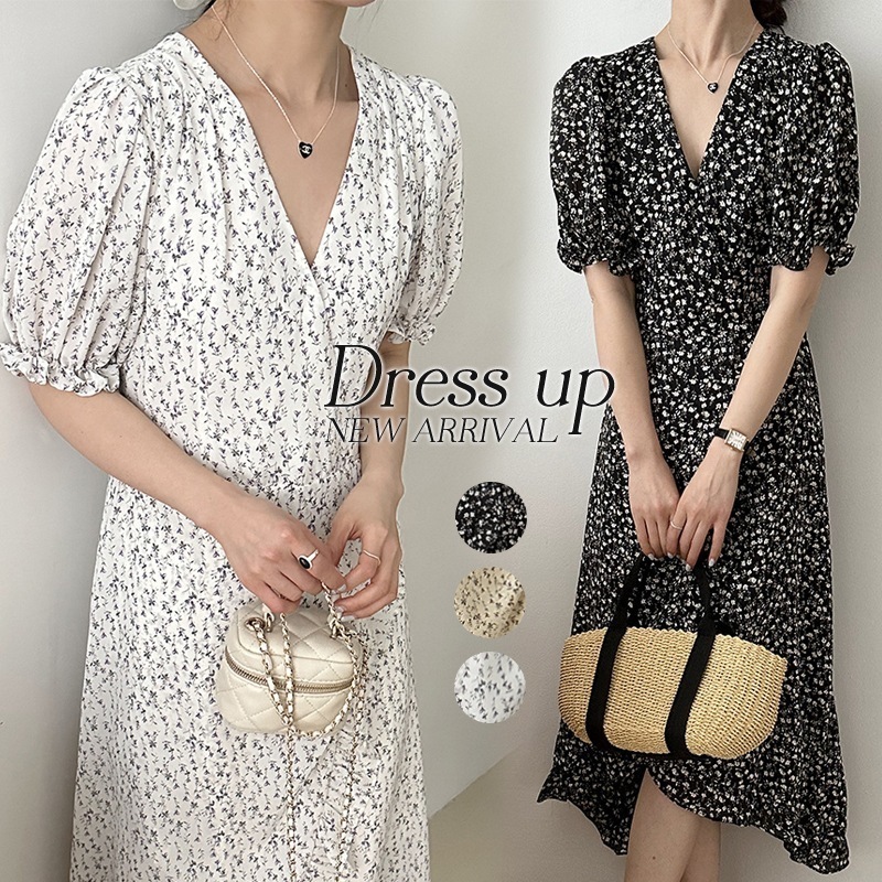 ワンピース 春夏 高級 おしゃれ 上品 痩せ見え レジャー OL 体型カバー 透け感 薄い 可愛い ｖネック フランス エレガント シフォン 夏 通勤 学生 気質 カジュアル 暑い オフィス ふんわ