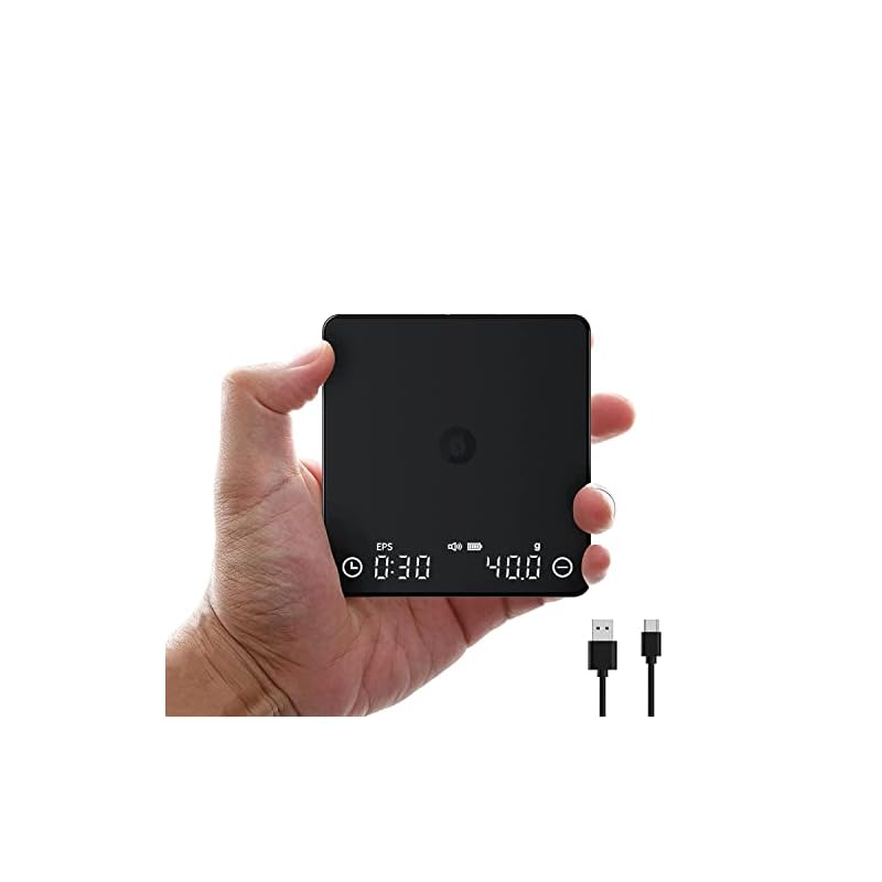 Searchpean Tiny 2S キッチンエスプレッソ小型秤タイマー付きキッチンスケールオリジナル感圧式起動装置エスプレッソモード一日中操作不要3つのモード：ノーマル手淹れコーヒーエス