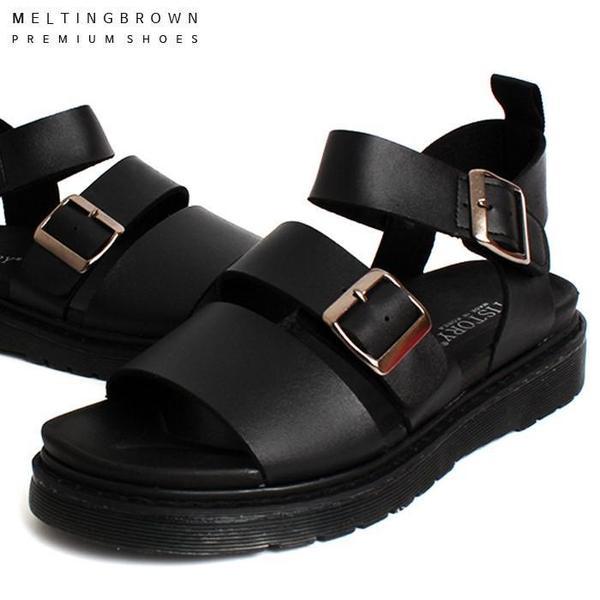 女性用レザーサンダル 男性用レザーサンダル カップル水遊びサンダル SS15