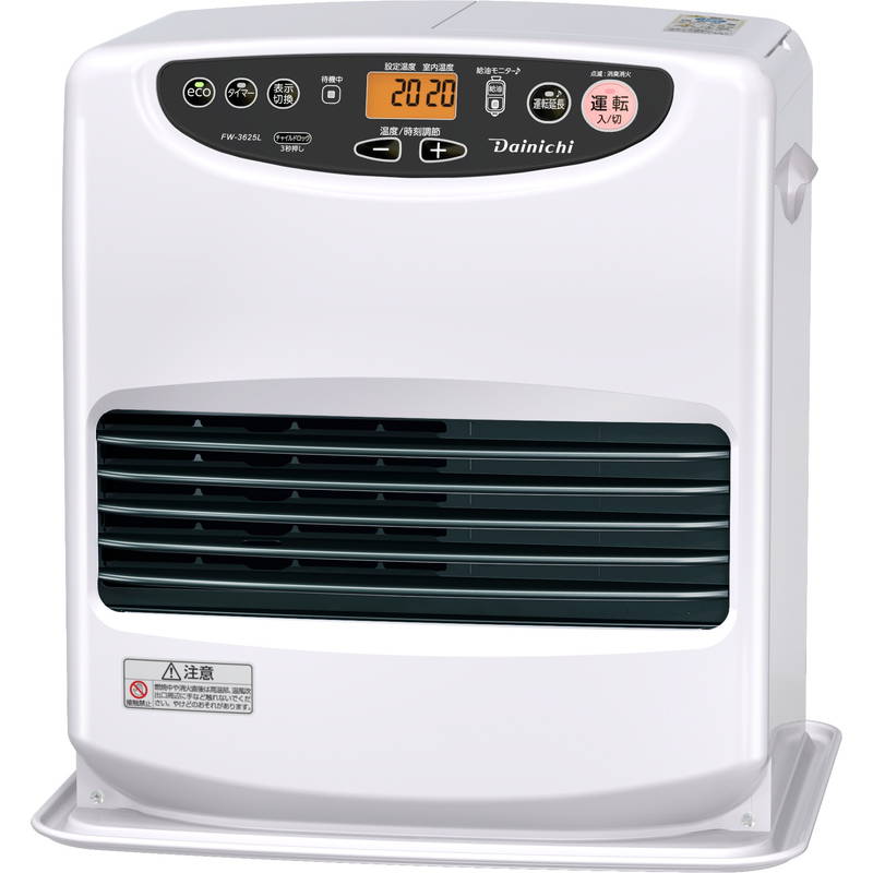 石油ファンヒーター 灯油 ダイニチ 家庭用 木造10畳 最大13畳 9Lタンク Lタイプ FW-3625L-W 日本製 3年保証
