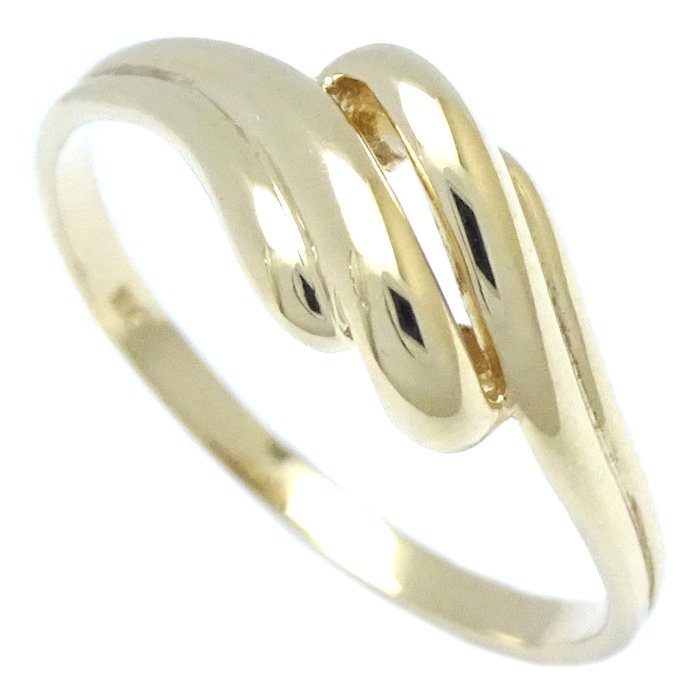 デザイン リング 指輪 11.5号 1.7グラム K18YG イエローゴールド/65013【中古】