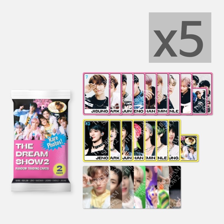 NCT DREAM RANDOM TRADING CARD SET 5個 - ‘THE DREAM SHOW 2 : In YOUR DREAM’