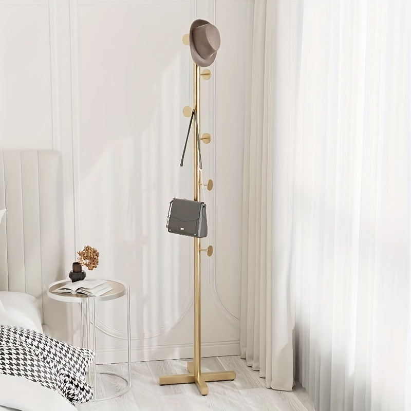 ハンガーラック ゴールド スリム 省スペース おしゃれ コートハンガー コンパクト 衣類 ハンガー コート ラック 耐久性 高さ170cm 4-7