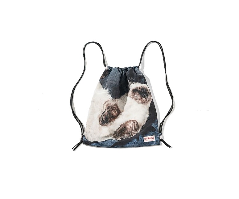 Drawstring Sport Bag Cat Print 5,590円