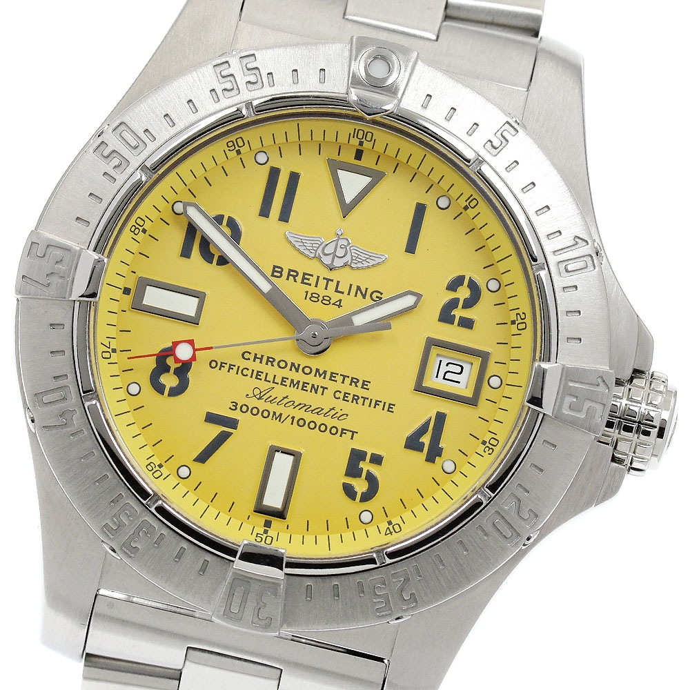 ブライトリング BREITLING A17330 アベンジャー シーウルフ デイト 自動巻き メンズ _934115【中古】