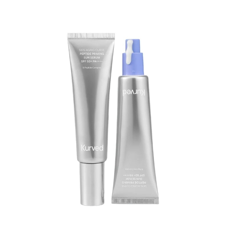 kurved[正規品] ペプチドプライミングサンセラム SPF50+ PA++++ 50ml／油分・水分バランス／肌のキメ整え
