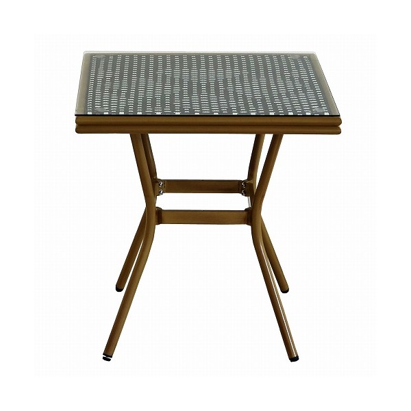 住まいスタイル ガーデンテーブル プレジール スクエア型 単品 ブラック PLS-S70-BLK メーカー直送 16,280円