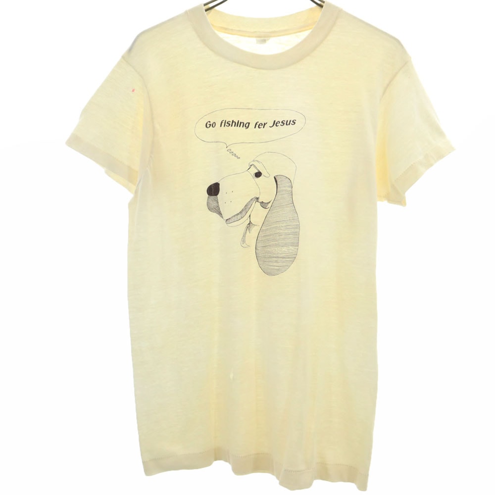 オールド 80s 90s 半袖 Tシャツ アイボリー OLD メンズ