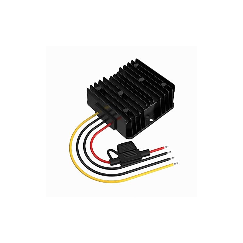 DC-DC コンバーター昇圧変圧器12V24V 10A 240Wブースター変圧器12Vヒューズ防水付き24v 12v 変換 デコデコゴルフカートLEDライトモータートラック車両ボートなど用（DC