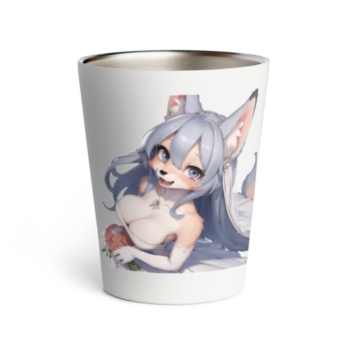 【文字入れ可能受注生産】オオカミの女の子　ローラ サーモタンブラー