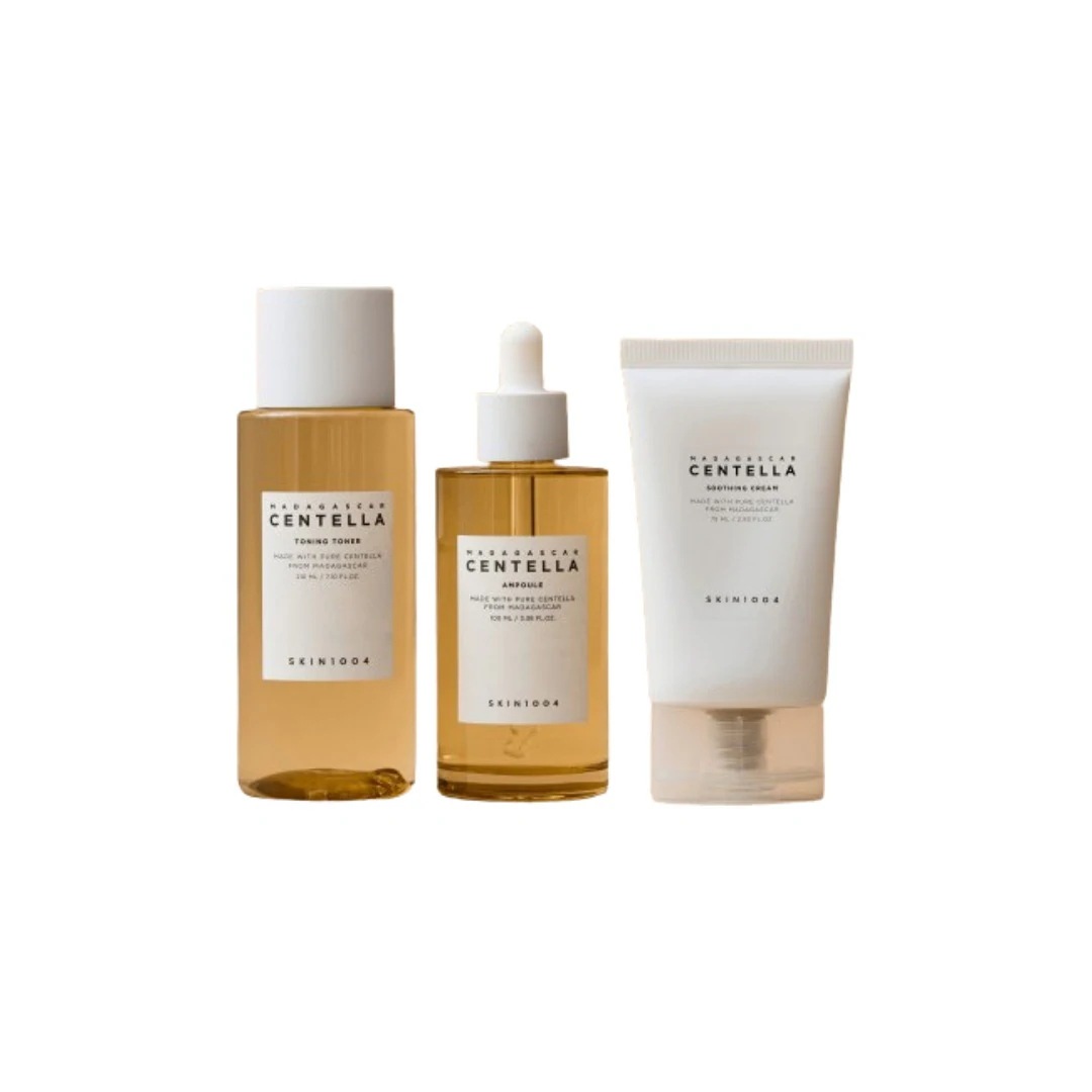 マダガスカルセンテラセット(トーニングトナー210ml + アンプル100ml + スージングクリーム 75ml)