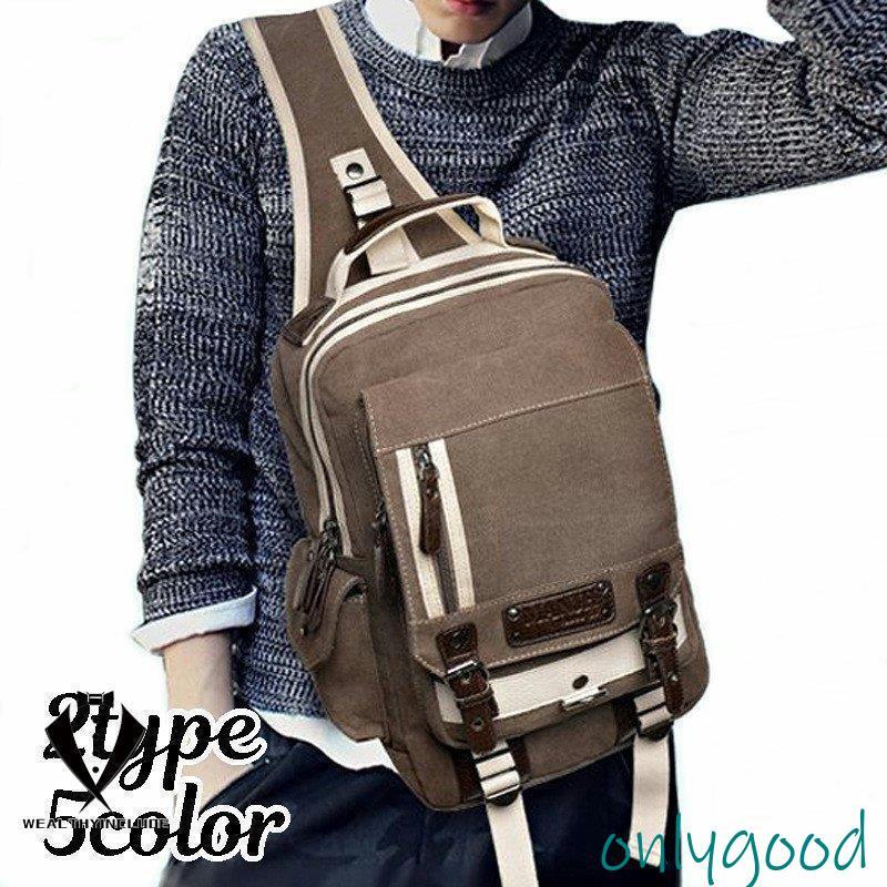 【HLC】ボディバッグ リュック ショルダーバッグ 肩掛け 斜め掛け ワンショルダー メンズ 紳士用 男性 大容量 多機能 A4サイズ収納可能 デイリー 通勤