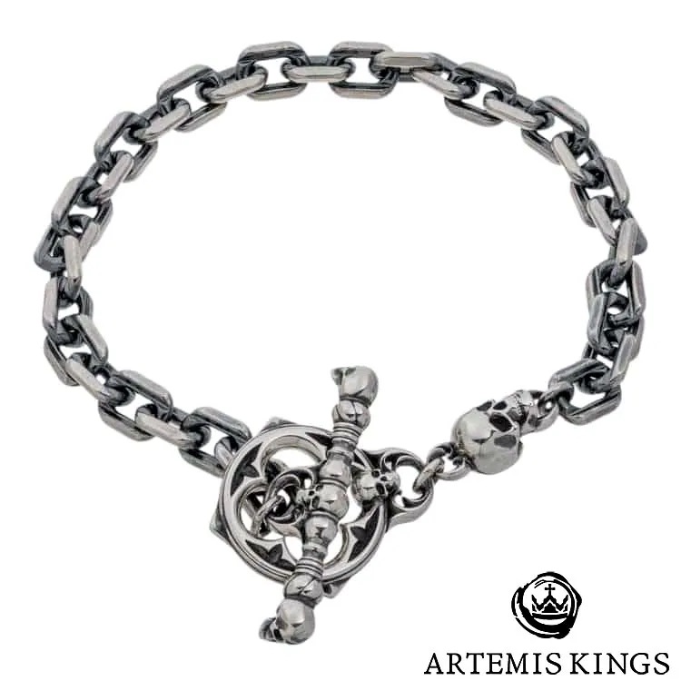アルテミスキングス ARTEMISKINGS メメントモリ スカル シルバー ブレスレット AKB0036 25,575円