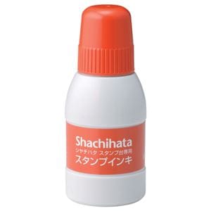 (まとめ) シヤチハタ スタンプ台専用補充インキ 40ml 朱色 SGN-40-OR 1個 (×10セット)