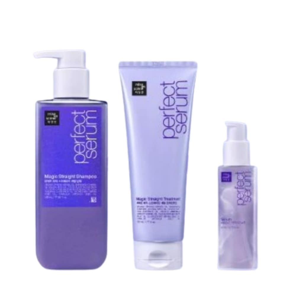 【3種セット】 パーフェクトマジックストレートシャンプー 530ML + トリートメント 230ML + セラム 80ML
