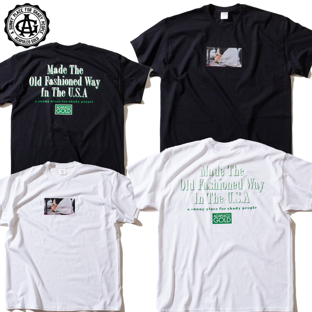 【Acapulco Gold/アカプルコゴールド】Tシャツ 半袖 コットン/GOOD OL DAYS TEE AG SM23-01ストリート スケーター メンズ レディース ファッション