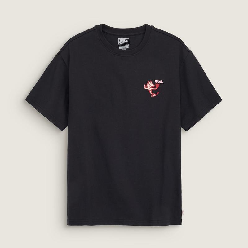 アーティストコレクション] x Bolin ハート半袖Tシャツ VN000ZXPBLK