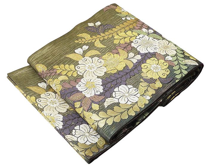 袋帯 未着用美品 正絹 辻が花模様 袋帯 未使用 新古品 辻ケ花 結婚式 入学式 卒業式 パーティー g4043
