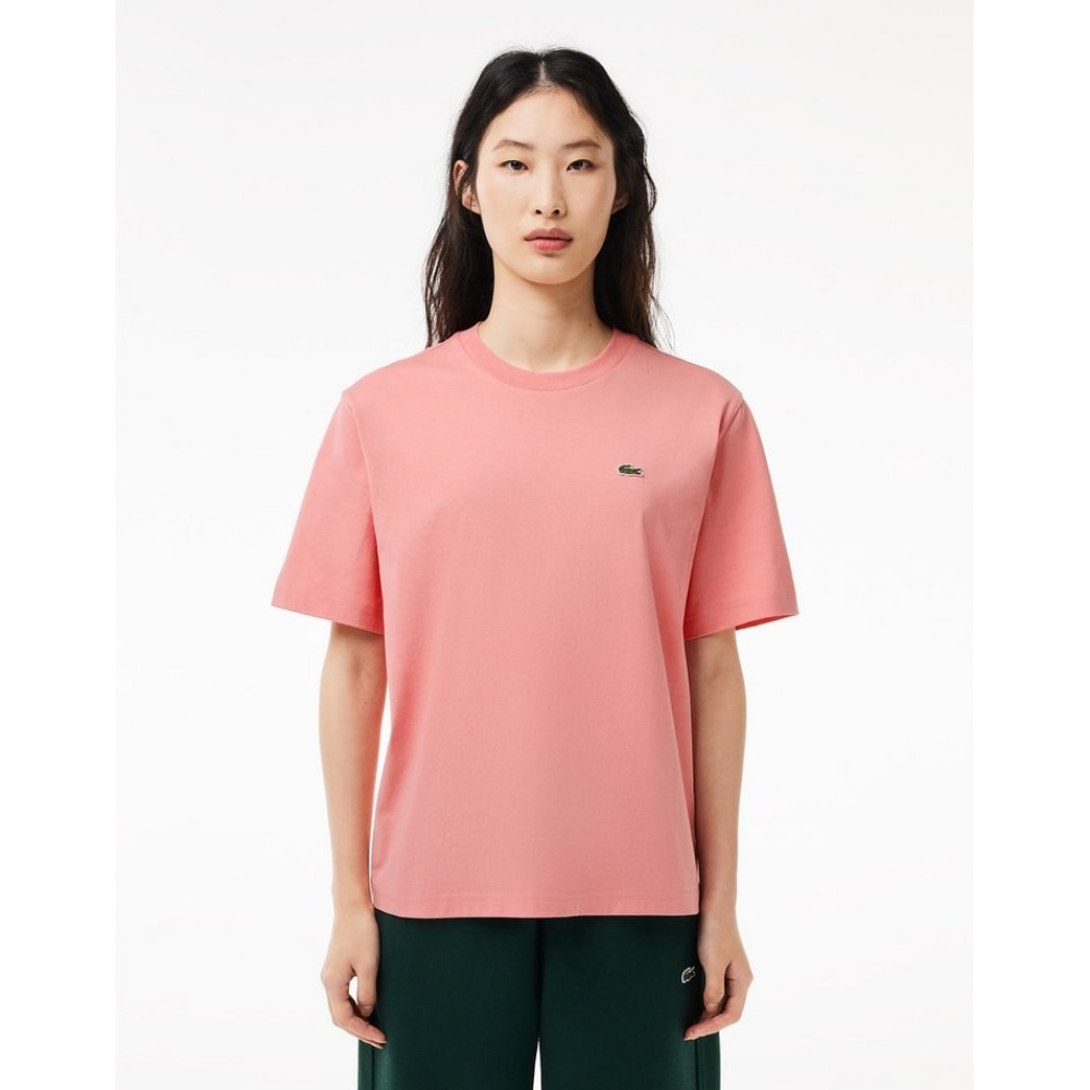 ラコステレディースリラックスフィットベーシックショートスリーブ T シャツ TF7215-54G QDS