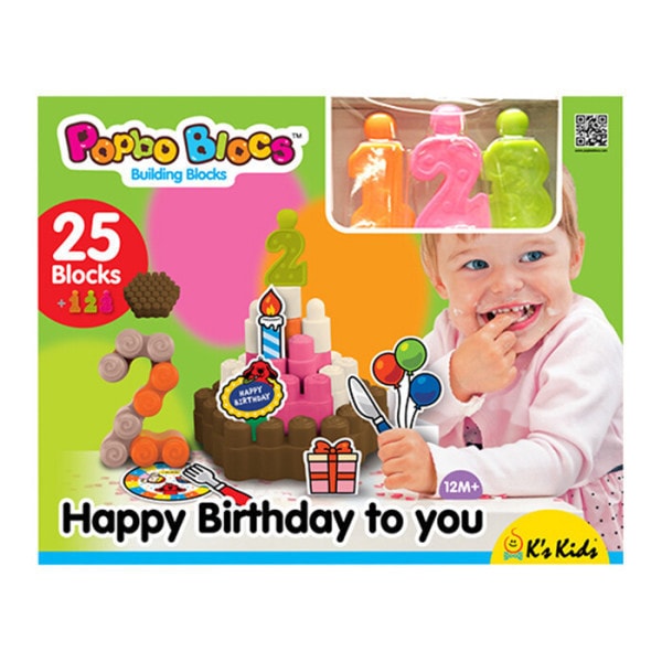 ポップボブロック123誕生日ケーキ作り