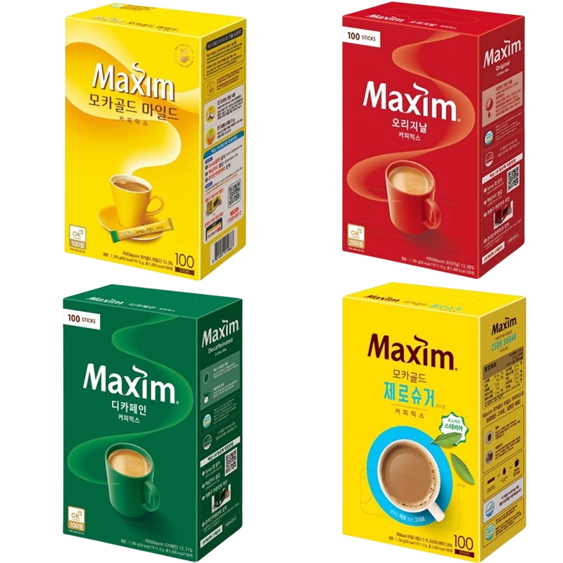 【%OFF】 Maxim Coffee Mix ( オリジナル× 100本 / モカゴール× 100本 / デカフェ× 100本/ モカゼロシュガー× 100本 ) 4種類セット