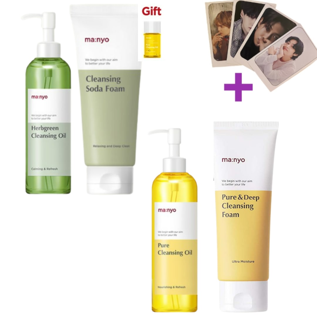 ピュアクレンジングオイル250ml+ディープクレンジングフォーム100mlセット/ クレンジング ソーダ フォーム 200ml+オイル200ml 韓国コスメ