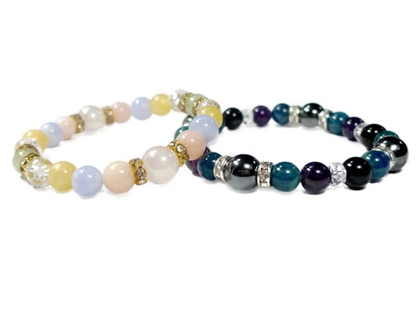 ペア ブレスレット パワーストーン 天然石 ペアブレスレット アクセサリー メンズブレスレット レディースブレスレット 男性用 女性用 メンズ レディース アパタイト アメジスト ピンクオパール 恋愛