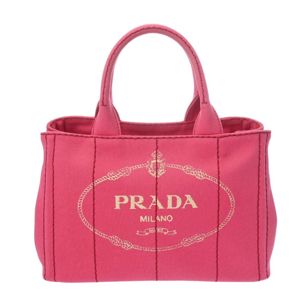 カナパ ミニ トート ピンク 1BG439 レディース キャンバス ハンドバッグ ABランク 中古 銀蔵