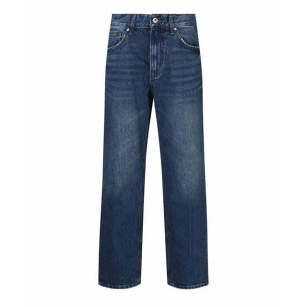 男性用ベーシッククロップテーパードMトーンデニムパンツ_US