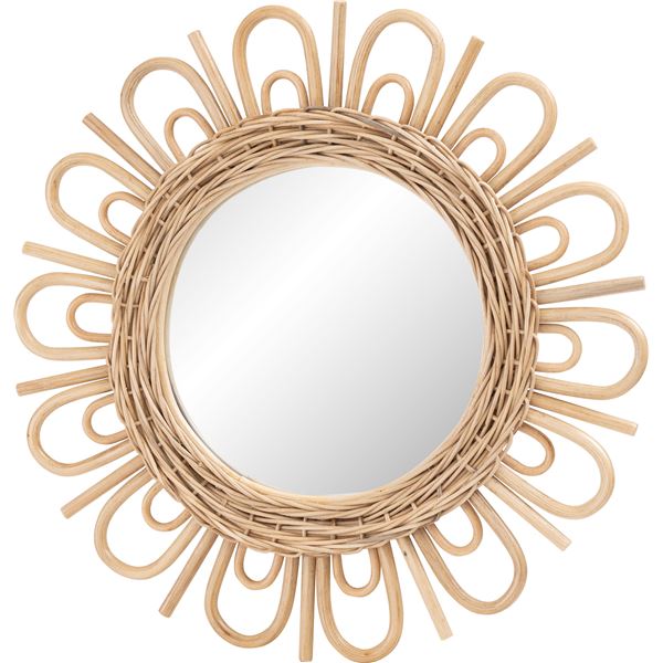 ラタンミラー 約幅47cm 完成品