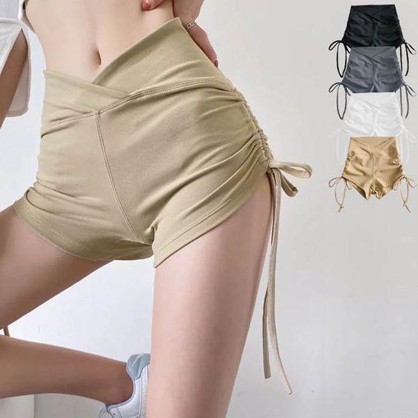 女性用トレーニング ピラティス サイドストラップ ショートパンツ LDW PTH SSIS865_P391201053