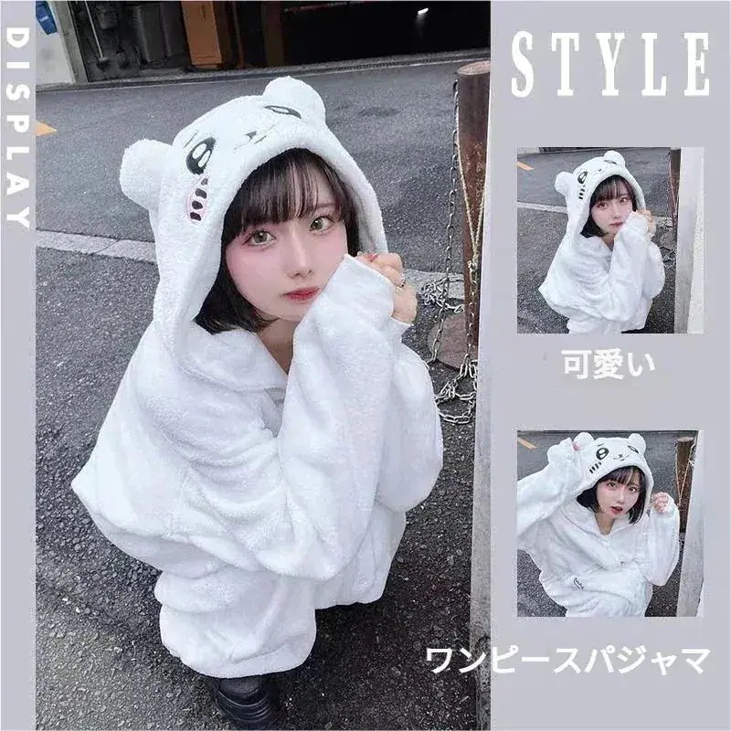 メガ割ちいかわパジャマ着ぐるみパジャマ春秋冬2TYPE暖かいパジャマちいかわハチワレう