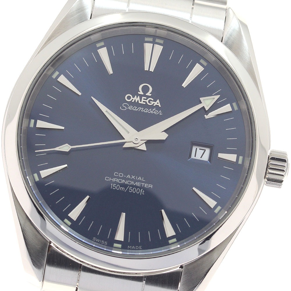 オメガ OMEGA 2502.80 シーマスター アクアテラ デイト 自動巻き メンズ 保証書付き_860460【中古】