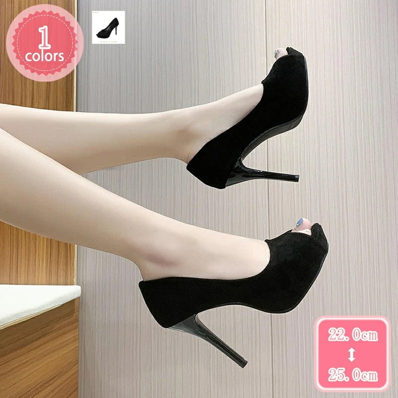 500円OFFクーポン パンプス 10cm シンプル ピンヒール キャバパンプス 前厚 痛くない 厚底 ハイヒール 黒 かわいい コスプレ お呼ばれ 防滑 ストームパンプス レディース 結婚式 美脚