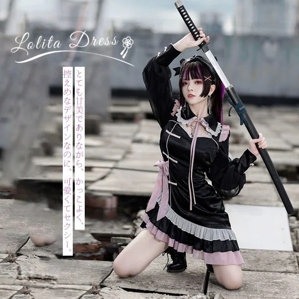 ロリータOPプリンセスお姫様リボン本レースエッジAラインハイウエスト着瘦せ撮影着可愛いワンピースホワイトピンク白SML