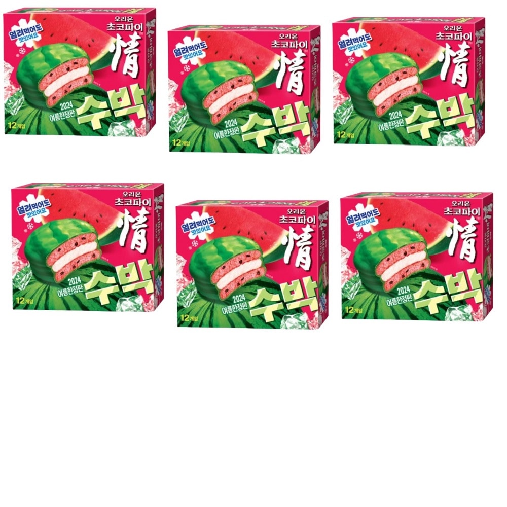 チョコパイ スイカ 2024年夏限定版 336gx6箱 そのまま食べても凍らせて食べてもおいしい