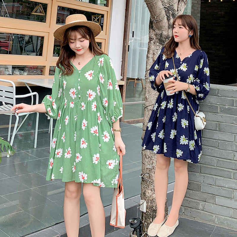 ワンピース 大きいサイズ 半袖 春夏 韓国 妊婦 マタニティ ゆったり きれいめ 3l 4xl 5l